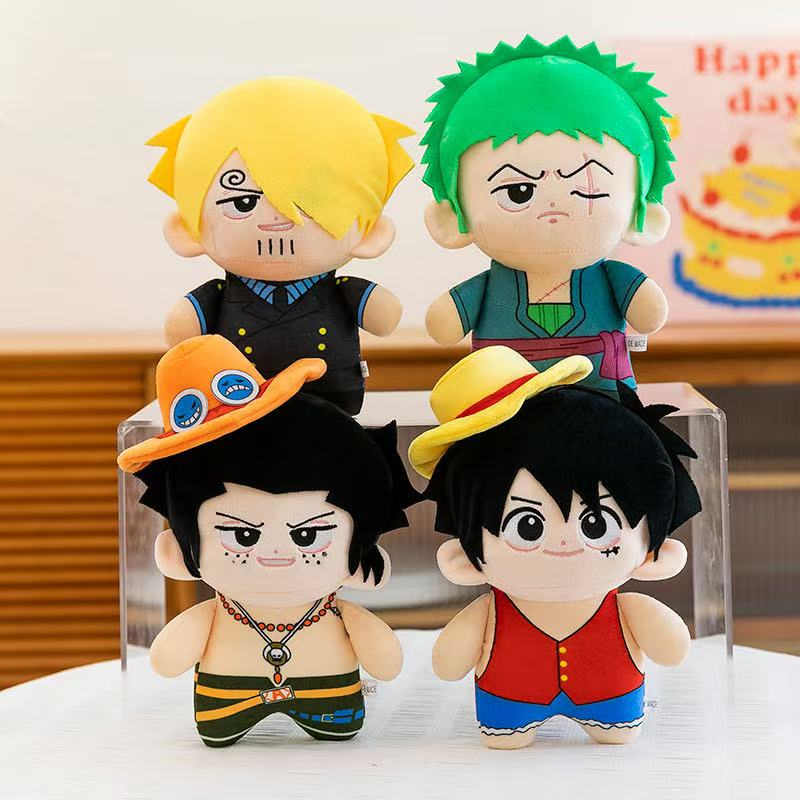 Kids Toys Idea - Anime 23cm Peluş oyuncaklar Luffy Zoro