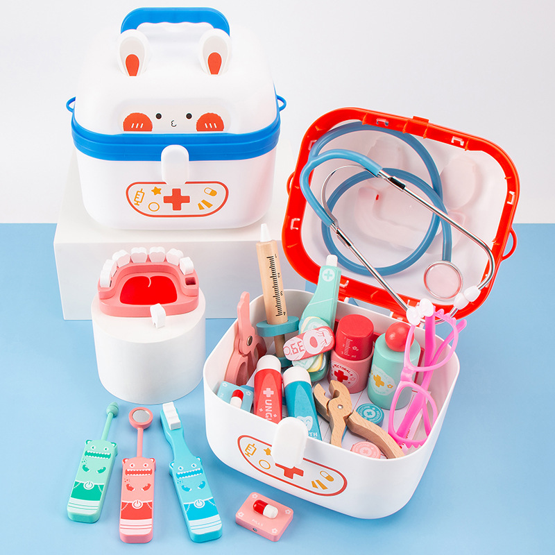 Kids Toys Doctor Set - LazyChild Çocuklar Erken Eğitim Tavşan Doktor