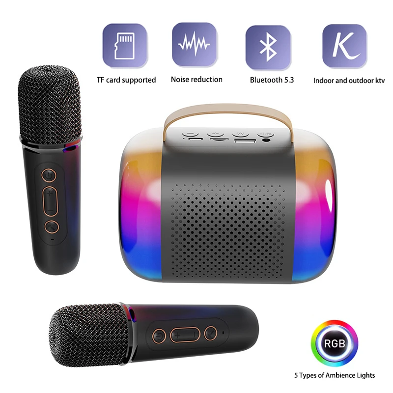 Kids Microphone Karaoke - Yeni Mini Mikrofonlu Hoparlör Karaoke İçin