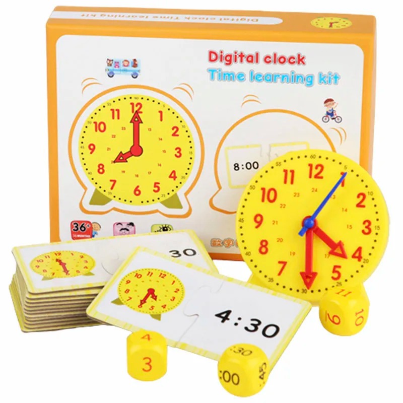 Kid Toys Ads - Çocuklar Montessori Saati Eğitici Oyuncaklar Saat