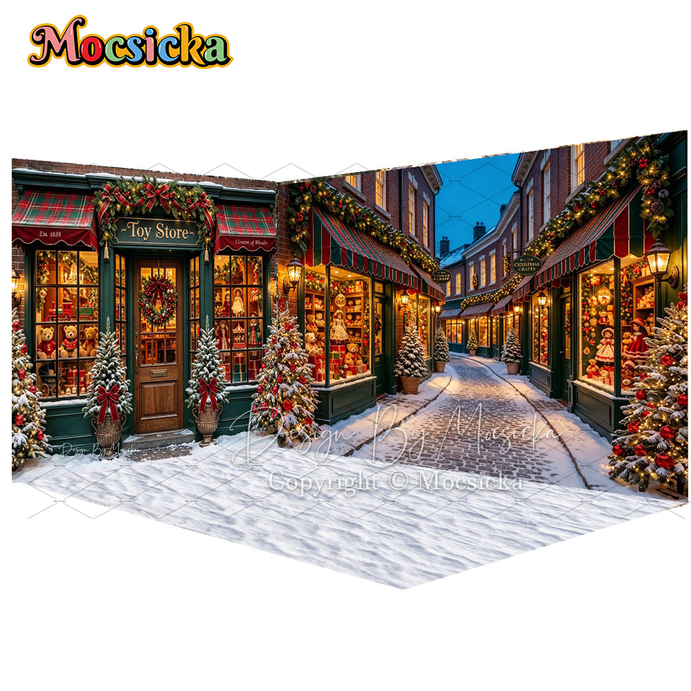 Toys Background For Kids - Mocsicka Noel Oyuncak Mağazası Sokak Köşesi