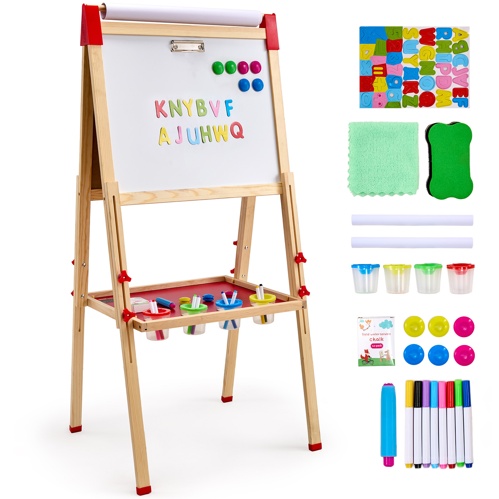 Kids Art Easel - SucceBuy Çocuk Manyetik Çizim Tahtasında Ahşap