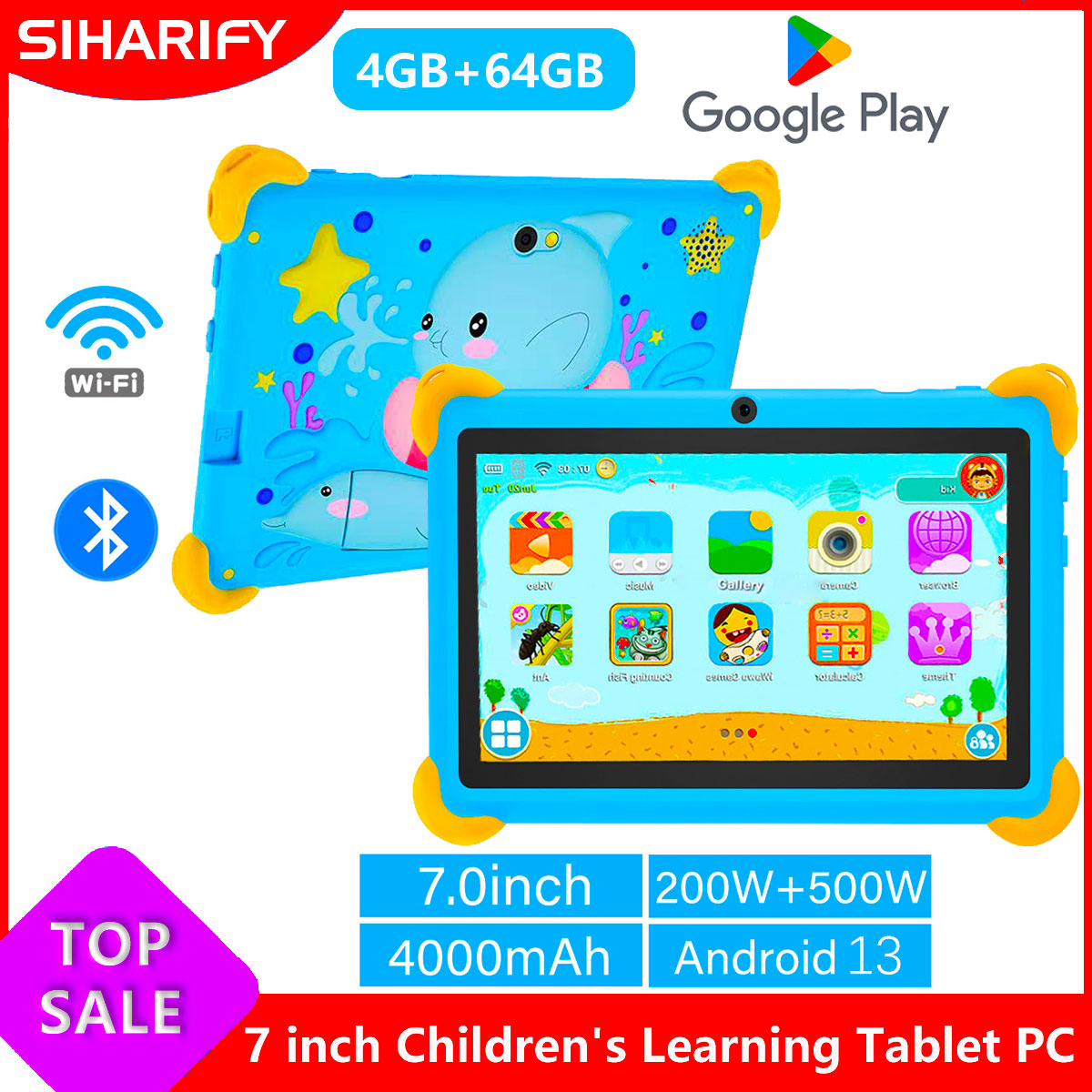 Learning Tablet Kids - 7 inç 5G Çocuk tabletleri Android