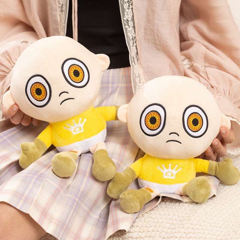 Kids Toys Idea - 26cm Sarı Peluş Oyuncaklar Kawaii Bebek