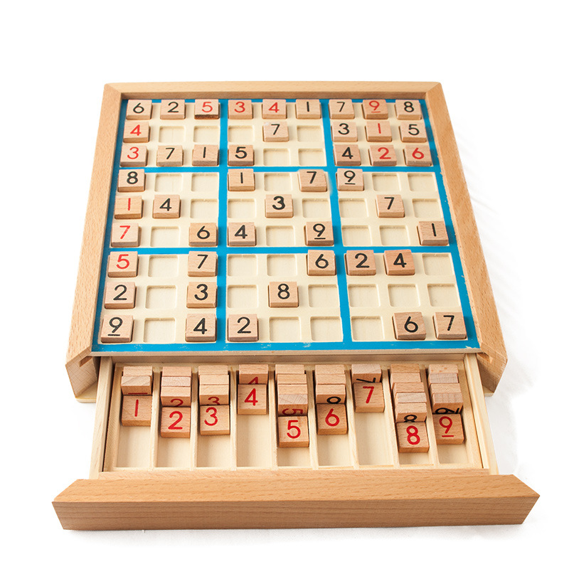 Kids Toys Drawers - Düşünme Fayansları ve Çekmeceli Sudoku Masa