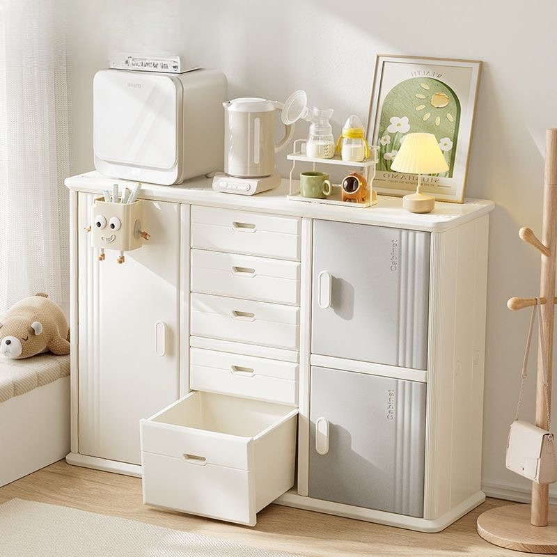Kids Toys Drawers - Bebek Besleme Masası Yan Dolapları Plastik
