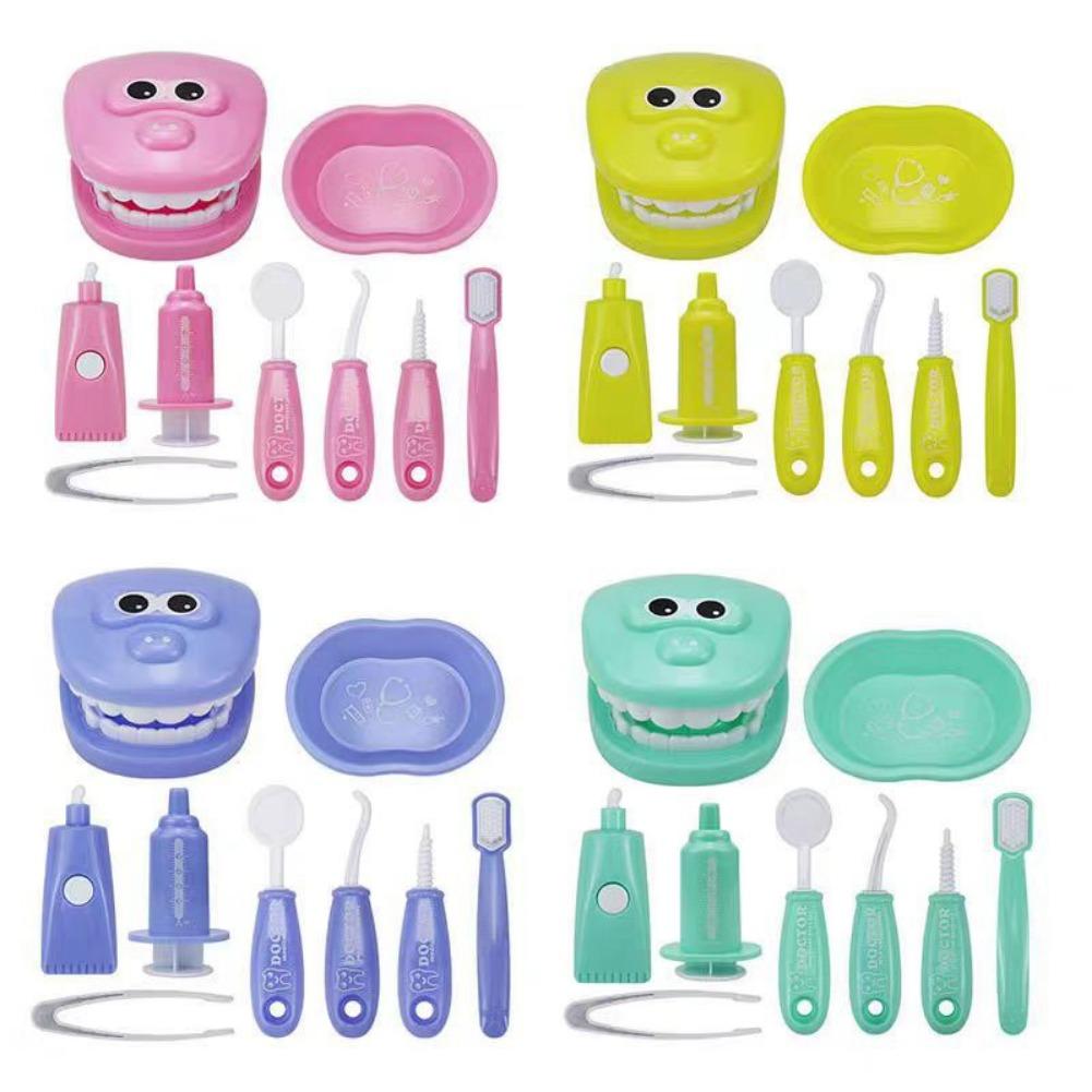 Kids Toys Doctor Set - 9 adet simülasyon diş hekimi oyun