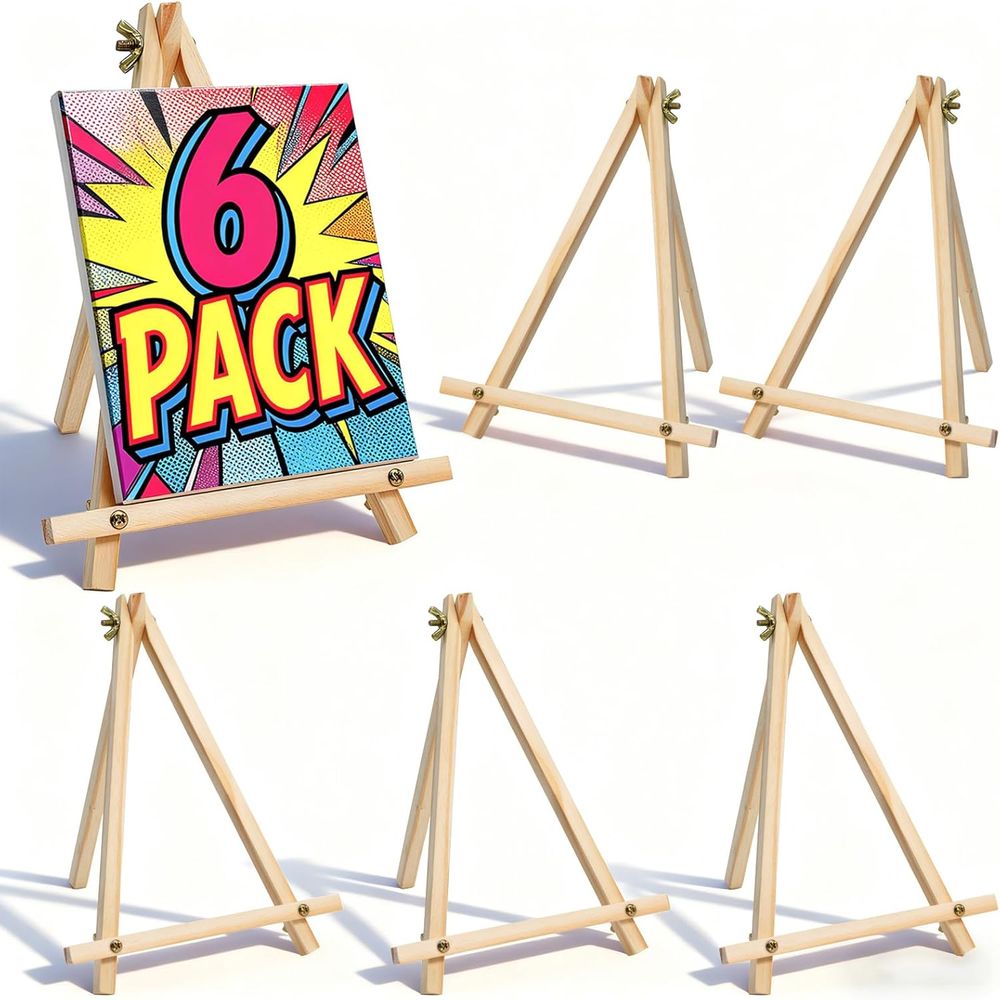 6'lı Paket 9 İnç Ahşap Şövale, - Kids Art Easel incelemesi ve fiyatı
