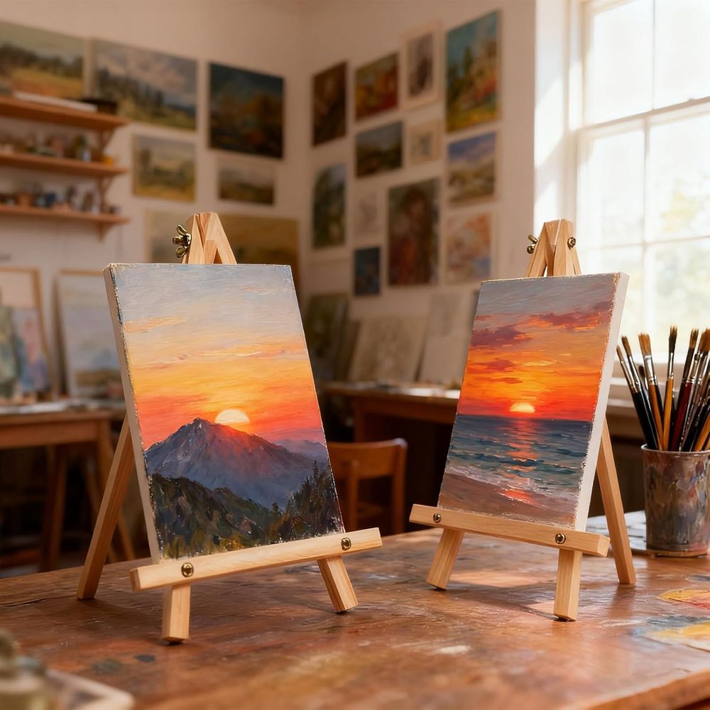 6'lı Paket 9 İnç Ahşap Şövale, - Kids Art Easel incelemesi ve fiyatı