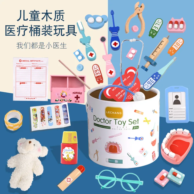 Ahşap doktor seti oyna Pretend - Kids Toys Doctor Set incelemesi ve fiyatı
