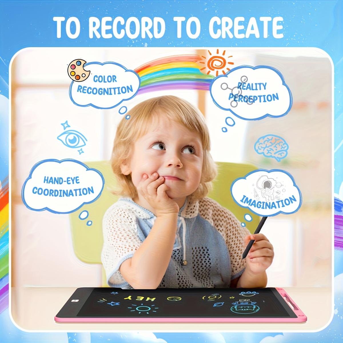 30 adet 8.5 Inç LCD Çizim Tabl - Learning Tablet Kids incelemesi ve fiyatı