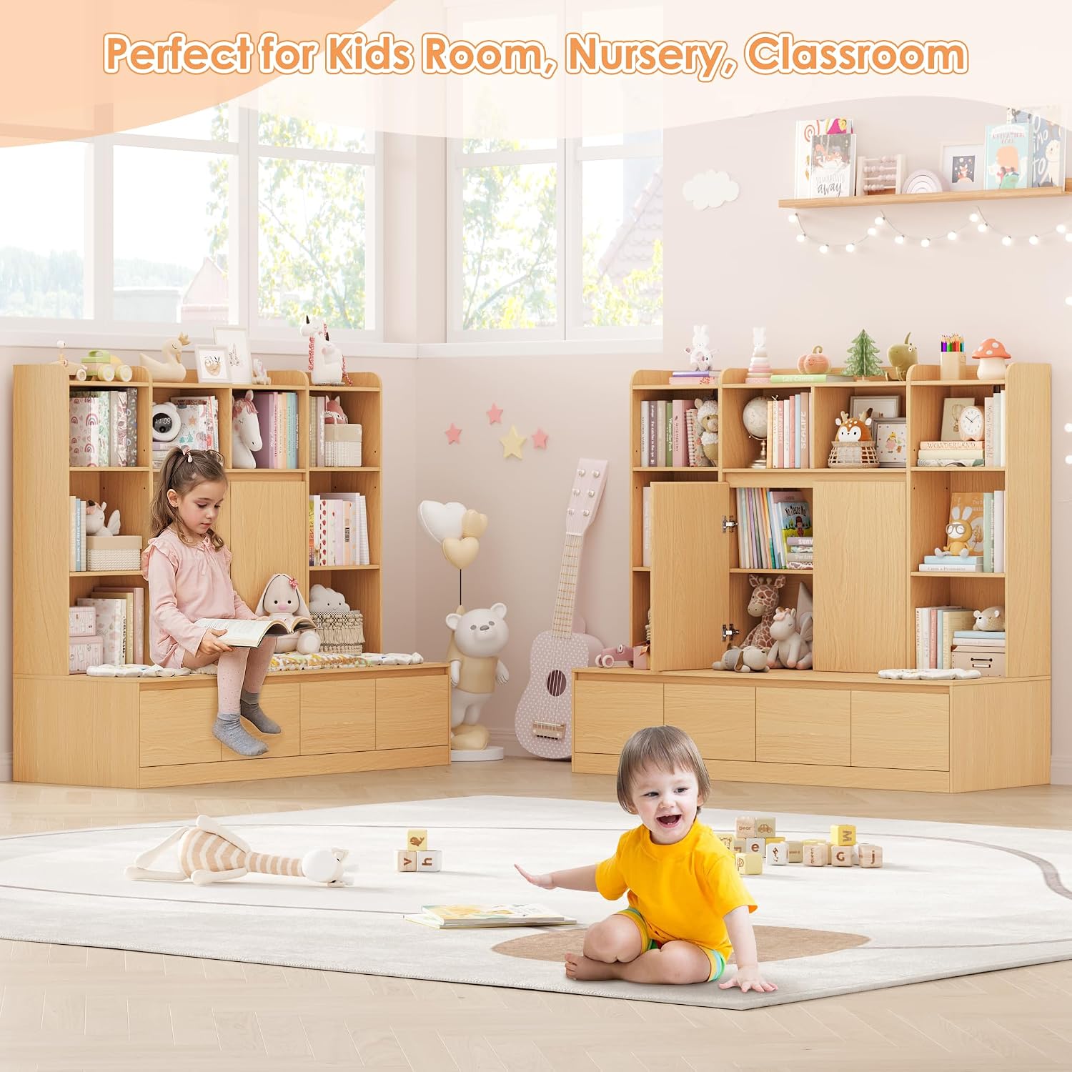 54 inç Çocuk Kitaplık Depolama - Kids Toys Drawers incelemesi ve fiyatı