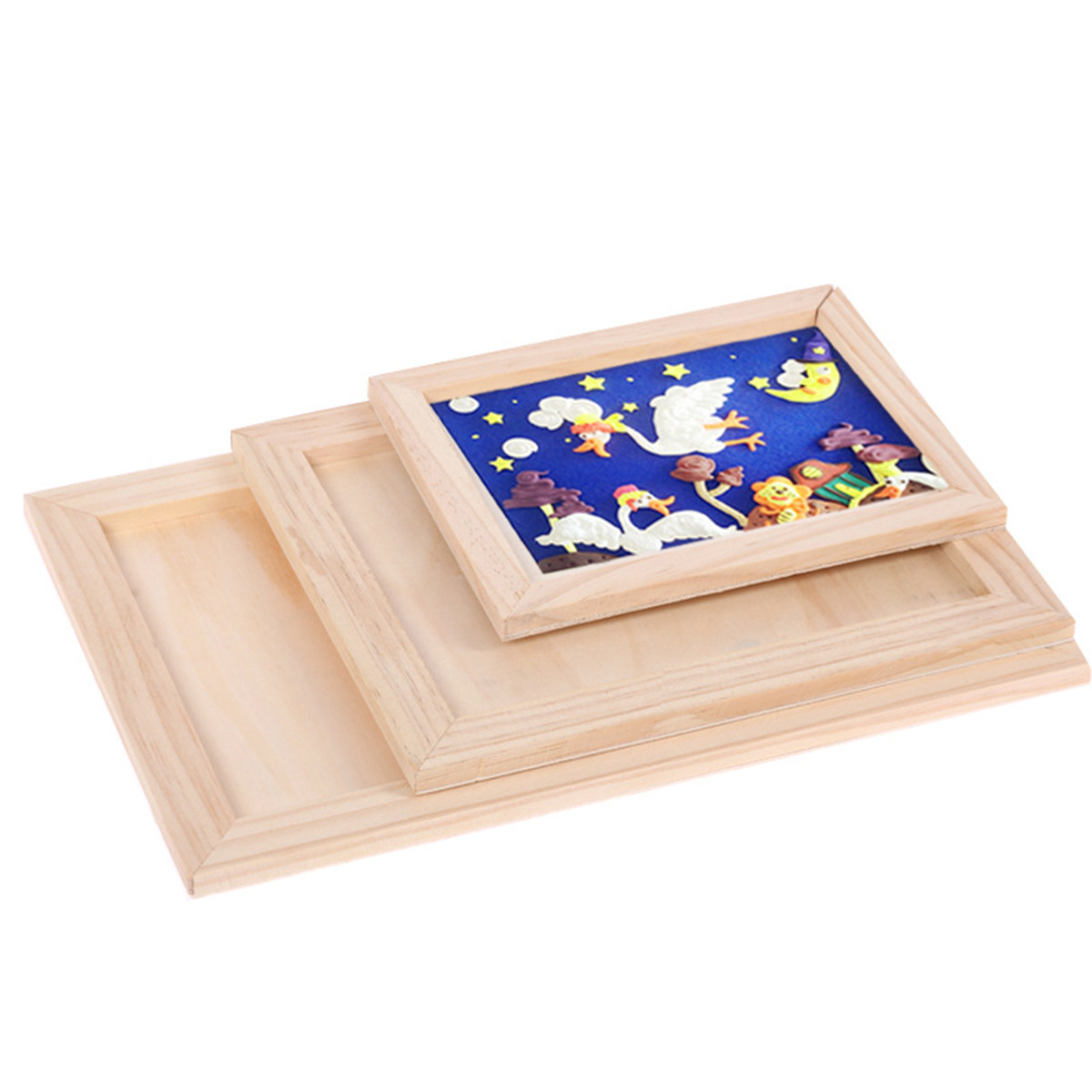 2 adet boş ahşap resim çerçeve - Kids Art Easel incelemesi ve fiyatı