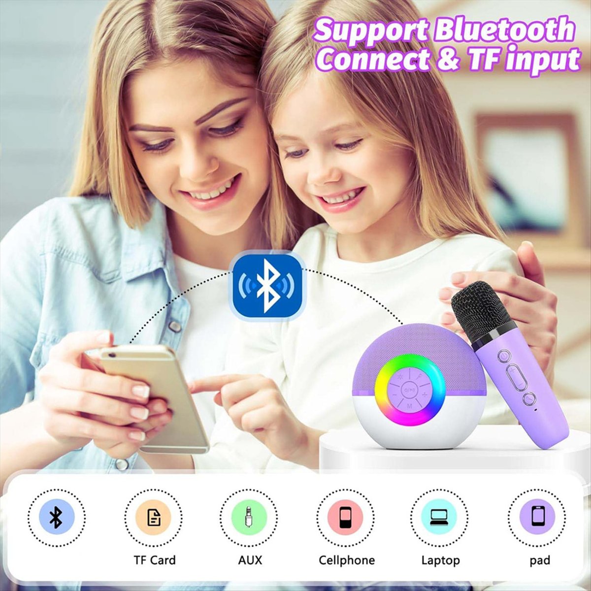 DTC5 Mini Karaoke Makinesi, 2  - Kids Microphone Karaoke incelemesi ve fiyatı