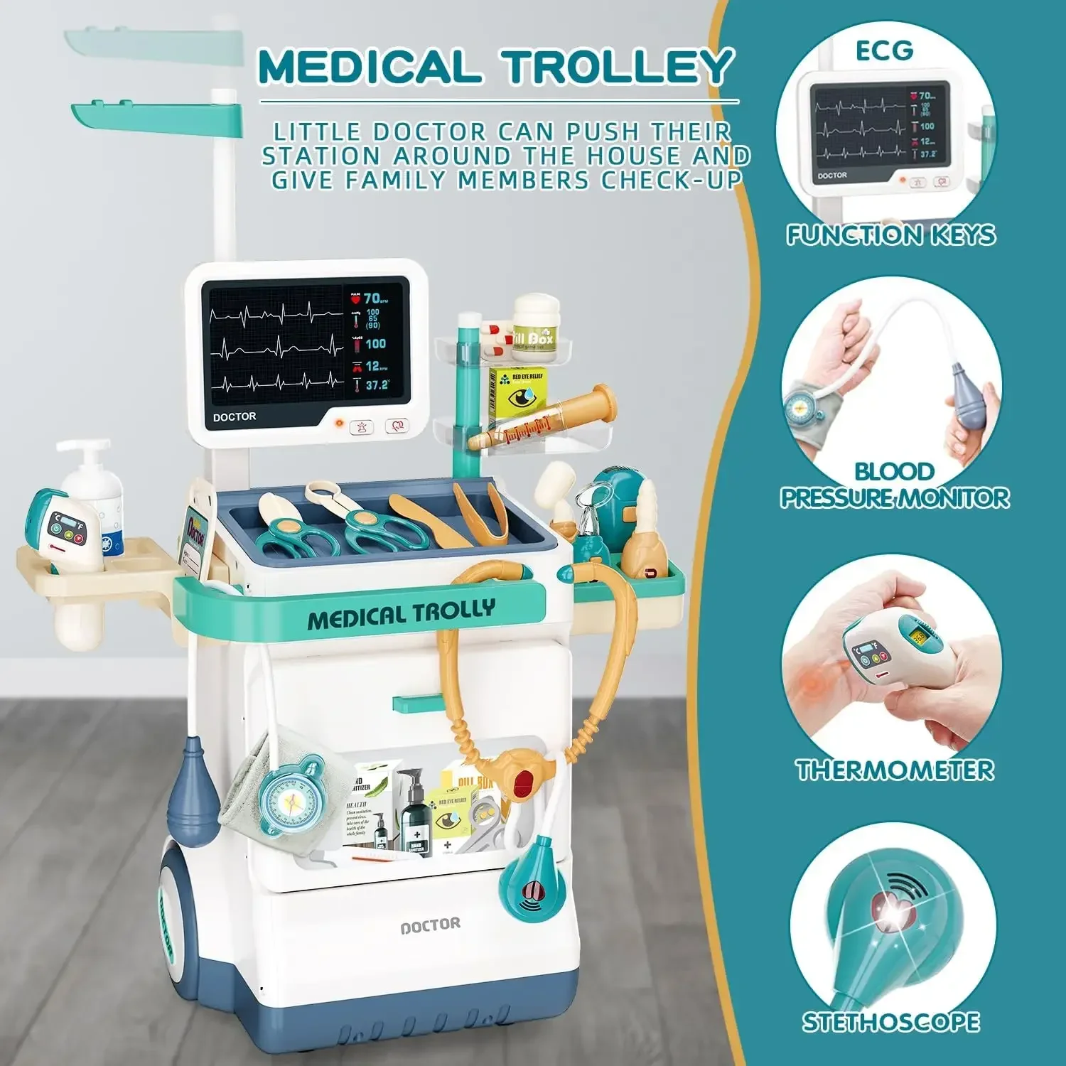 Doktor Tıbbi Oyun Seti Doktor  - Kids Toys Doctor Set incelemesi ve fiyatı