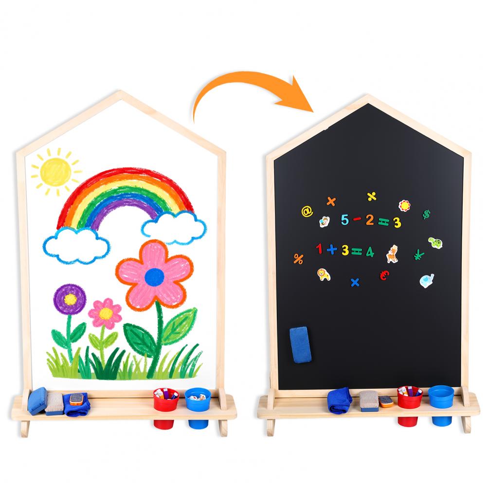 Ev Şeklinde Çift Taraflı Çizim - Kids Art Easel incelemesi ve fiyatı