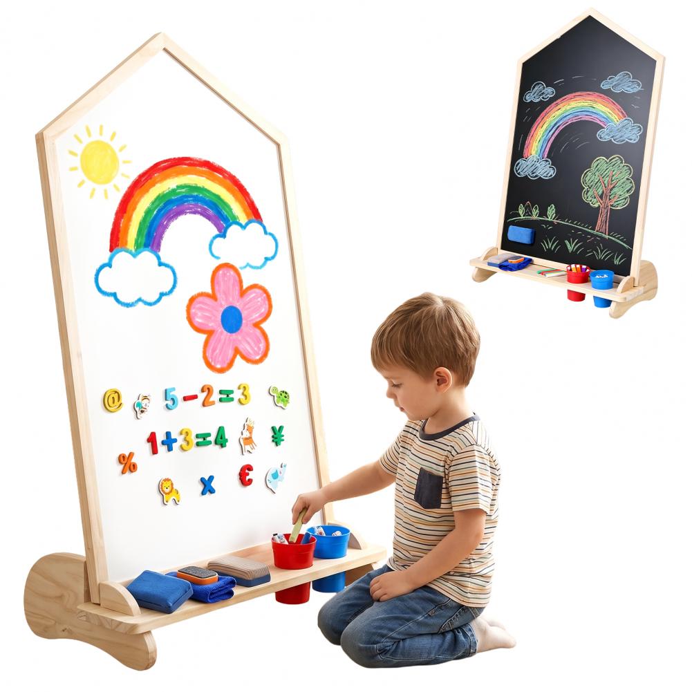 Ev Şeklinde Çift Taraflı Çizim - Kids Art Easel incelemesi ve fiyatı